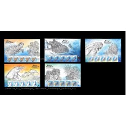 2020 Malaysia Iconic Marine Life Definitive Set of 5v stamps MNH Fine