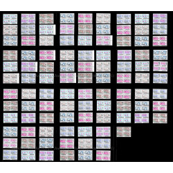 Malaysia 1965 Orchids Definitive Complete Set of 91pcs stamps in bo4 MNH Fine