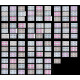 Malaysia 1965 Orchids Definitive Complete Set of 91pcs stamps in bo4 MNH Fine