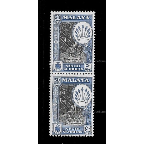 1957.6.26-1963 Malaya Definitive Pictorial 1957 Arm of Negri Sembilan 50c MLH Fine