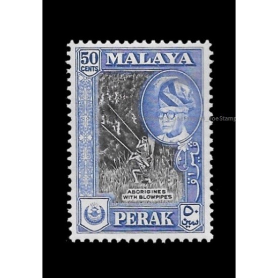 1957.6.26-1961 Malaya Pictorial Definitive Perak Sultan Yussuf Izzudin Shah 50c MLH Fine