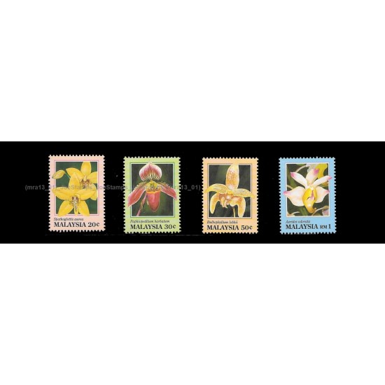 1994 Orchids of Malaysia Set of 4pcs stamps MNH Fine