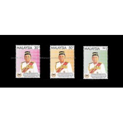 1994 Malaysia Installation of 10th YDP Agong Tuanku Jaafar Set of 3pcs stamps MNH Fine