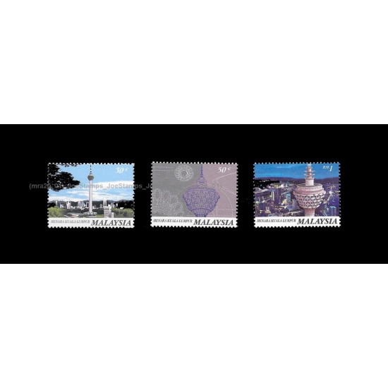 1996 Malaysia Kuala Lumpur Tower (KL Tower) Set of 3pcs stamps MNH Fine