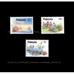 1990 Visit Malaysia Year Set of 3pcs stamps MNH Fine