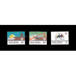 1991 Malaysia 25th Anniversary of MARA Set of 3pcs stamps MNH Fine
