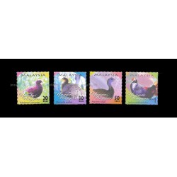 2000 Birds of Malaysia (Unggas) Set of 4pcs stamps MNH Fine