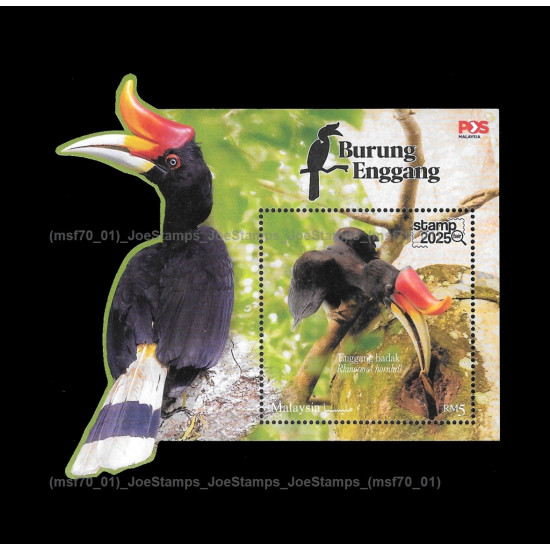 2025 Malaysia 2025.4.17-18 Stamp Fair 2025 Putrajaya Hornbill Ovp MS MNH Fine