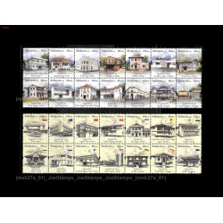 Malaysia 2010 Old Post Offices Set of 28v stamps MNH Fine