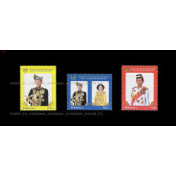 Malaysia 2012 Installation of 14th YDP Agong Sultan Abdul Halim Set of 3pcs stamps MNH Fine