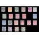 1951 Malaya Kelantan 1951 Sultan Ibrahim Set of 21v stamps MLH Fine (see desc)