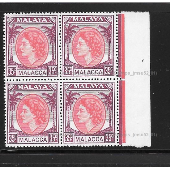 1954 Malaya Malacca Definitive 1954 QE II 35c MNH Fine
