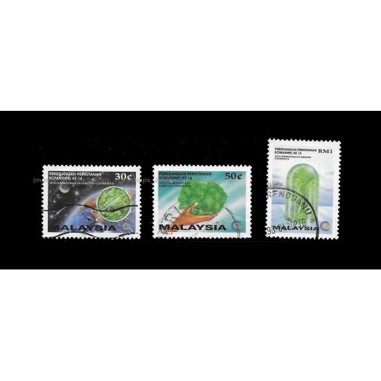 1993 Malaysia Commonwealth Forestry Conference Set of 3pcs stamps Used Fine