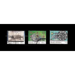 1997 Malaysia Centenary of the Conference of Rulers Set of 3pcs stamps Used Fine