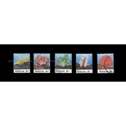 1992 Marine Life (S4) Corals of Malaysia Set of 5v stamps Used Fine
