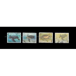 1990 Malaysia Marine Life (S3) Turtles Set of 4pcs stamps Used Fine