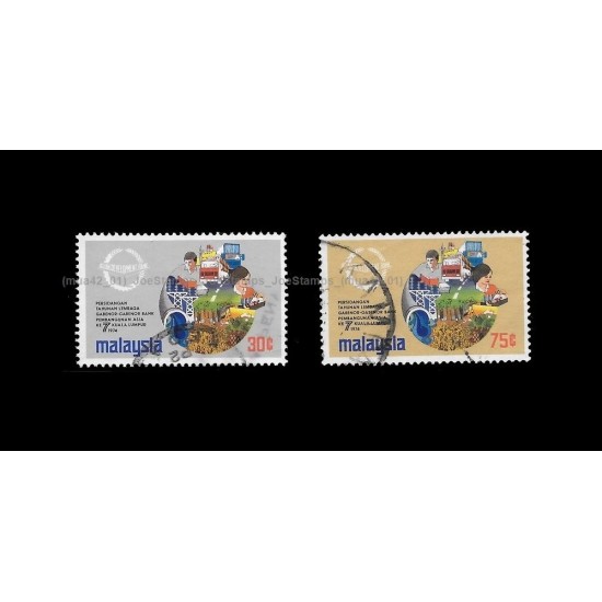 1974 Malaysia 7th Annual Meeting of Asian Development Bank's Board of Governors, KL. Set of 2pcs stamps Used Fine