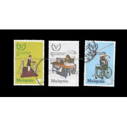 1981 Malaysia International Year for Disabled Person Set of 3pcs stamps Used Fine