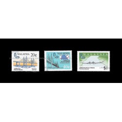 1985 Malaysia Opening of Penang Bridge Set of 3pcs stamps CTO Used no gum Fine