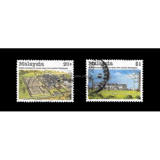 1988 Malaysia Hydro Electric Power Station Paka Trengganu Set of 2pcs stamps Used Fine
