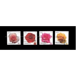 2003 Roses in Malaysia (S1) Set of 4pcs stamps Used Fine