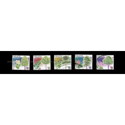 1999 Trees of Malaysia Set of 5v stamps Used Fine