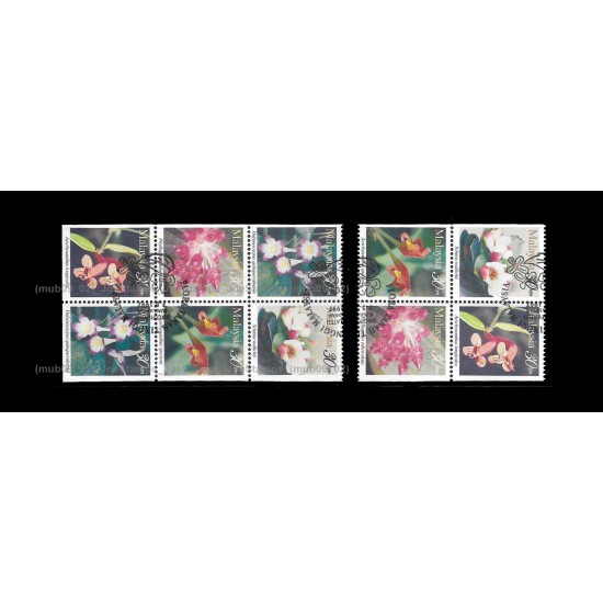 1997 Highland Flowers of Malaysia Set of 10v stamps CTO Used no gum Fine