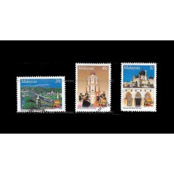 1990 Malaysia 250 Years Celebration of Alor Setar Set of 3pcs stamps CTO Used no gum Fine