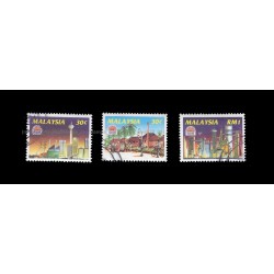 1994 Malaysia 100 Years Before and After - An Electrifying Pace Set of 3pcs stamps CTO Used no gum Fine
