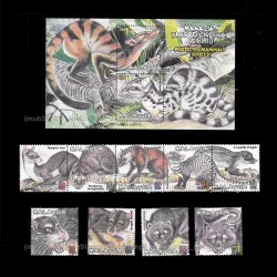 2000 Malaysia Protected Mammals S2 (B) MS Set A CTO Used no gum Fine