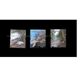 2010 Malaysia Threatened Habitats Set of 3pcs stamps CTO Used no gum Fine