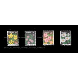 1990 Wild Flowers of Malaysia Set of 4pcs stamps CTO Used no gum Fine