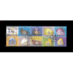 Malaysia 2008 Royal Headgear Set of 10v stamps CTO Used no gum Fine
