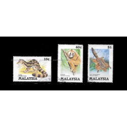 1985 Protected Animals of Malaysia (S1) Set of 3pcs stamps CTO Used no gum Fine