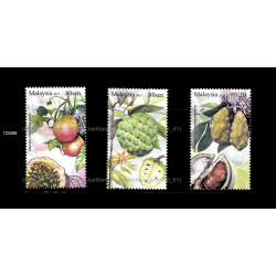 Malaysia 2013 Rare Fruits S4 Set of 3pcs stamps CTO Used no gum Fine
