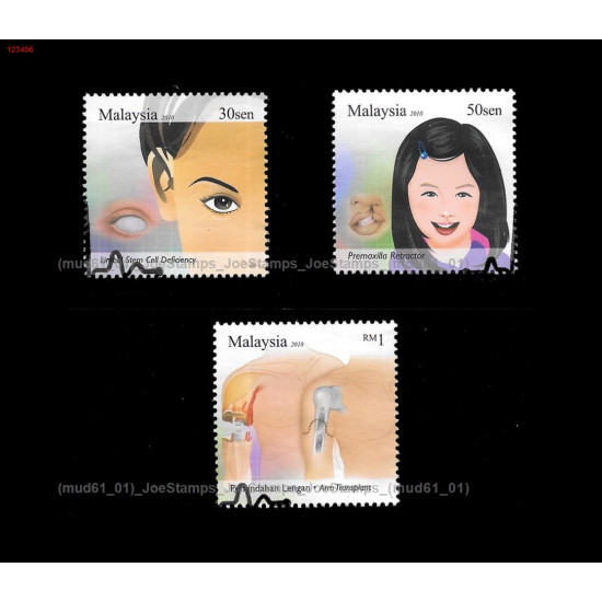 Malaysia 2010 Medical Excellence Set of 3pcs stamps CTO Used no gum Fine