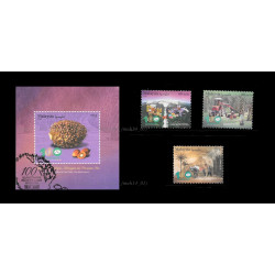Malaysia 2017 100th Anniversary of Oil Palm Industry MS and Stamps set CTO Used Fine