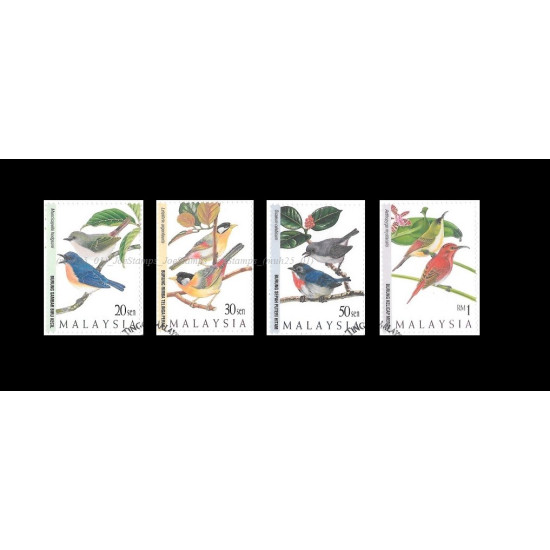 Highland Birds of Malaysia 1997 Set of 4pcs stamps CTO Used no gum Fine