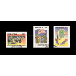 Malaysia 1989 7th National Scout Jamboree Set of 3pcs stamps CTO Used no gum Fine