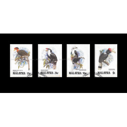 Hornbills of Malaysia 1983 Set of 4pcs stamps CTO Used no gum Fine