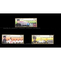 2016 Malaysia Ruling of YDP Agong XIV Tuanku Abdul Halim Set of 3pcs stamps MNH Fine