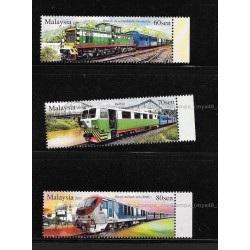 2015 Malaysian Public Transport (Trains in Sabah) Set of 3pcs stamps MNH Fine