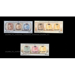 2017 Malaysia 150 Years Straits Settlements Stamps Set of 3pcs stamps MNH Fine