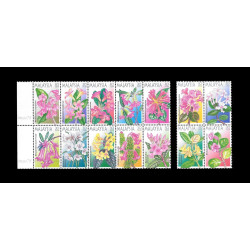 Highland Flowers of Malaysia S2 2000 Set of 14v stamps MNH Fine