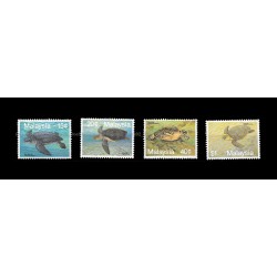 1990 Malaysia Marine Life (S3) Turtles Set of 4pcs stamps MNH Fine