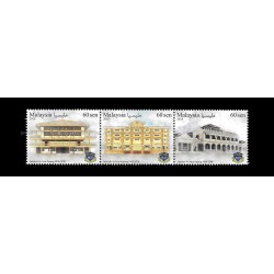 2018 Malaysia 100th Anniversary of Yu Hua School Kajang Set of 3pcs in se-tenant stamps MNH Fine