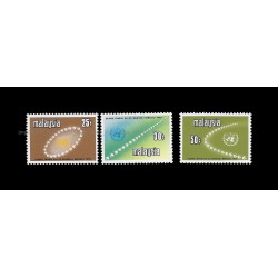 1970 Malaysia 25th Anniversary of United Nations Set of 3pcs stamps MNH Fine
