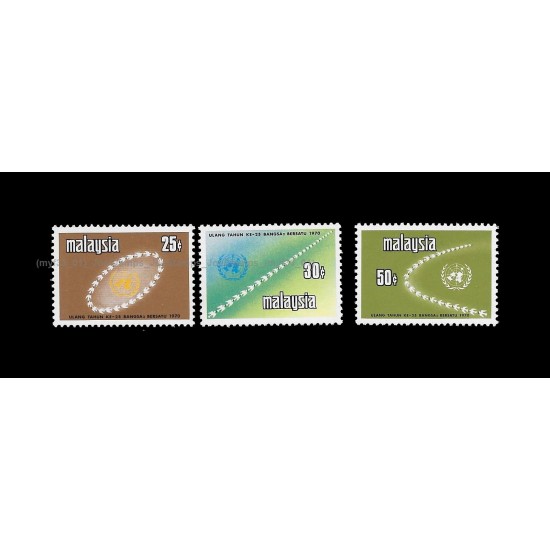 1970 Malaysia 25th Anniversary of United Nations Set of 3pcs stamps MNH Fine