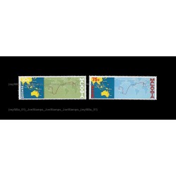 1967 Completion of Malaysia - Hong Kong Link of SEACOM Telephone Cable Set of 2pcs stamps MNH Fine