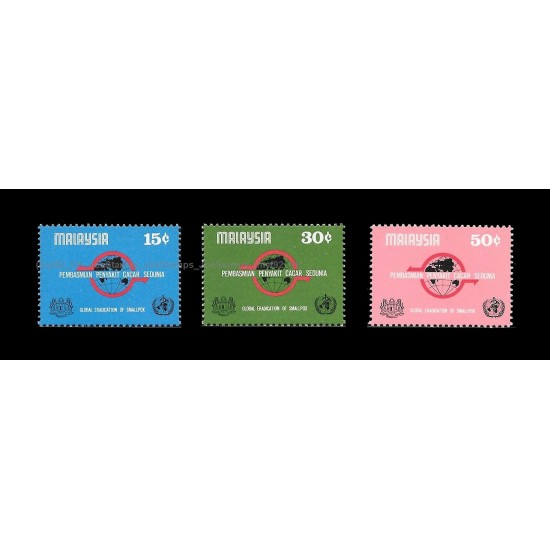 1978 Malaysia Global Eradication of Small Pox Set of 3pcs stamps MNH Fine